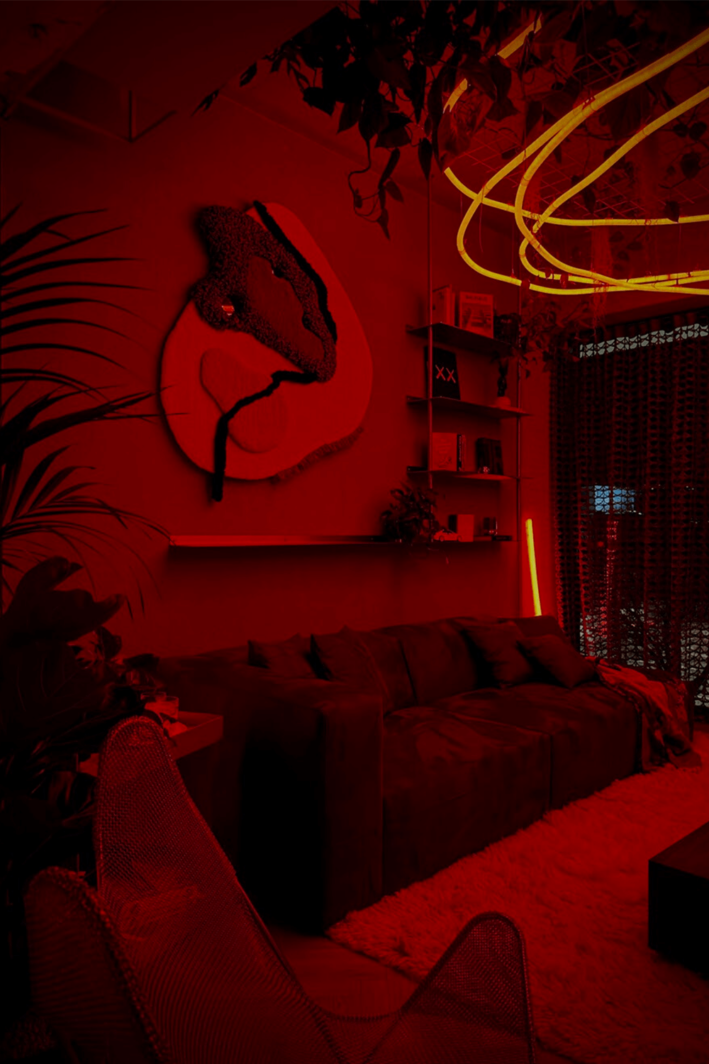 Interiér bytu NIGHTCRAWLER - V noci | Záhorovská Architekt